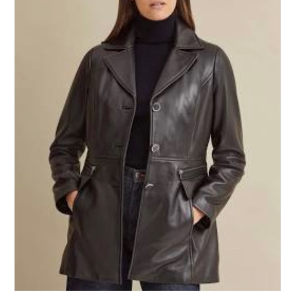 Wilson’s Leather Car Coat - Brown